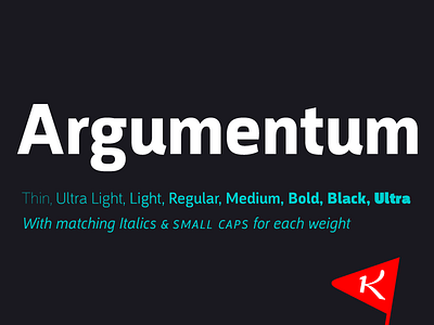 Argumentum Typeface