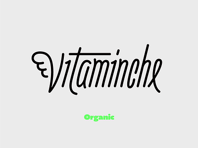 Vitaminche Logotype custom lettering lettering logo logotype