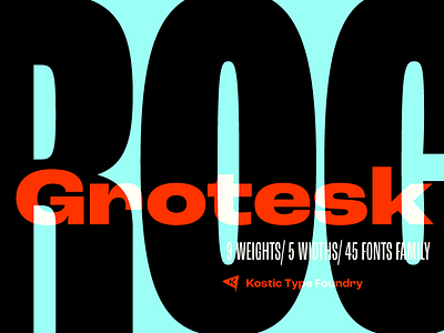 Roc Grotesk Typeface