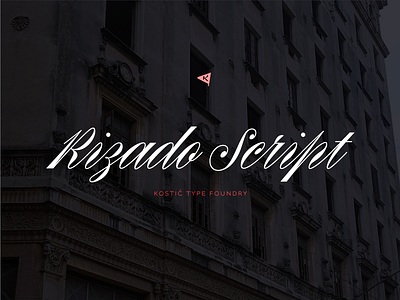 Rizado Script font headline invitation kostic lettering script typeface