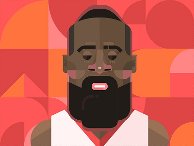 JamesHarden nba rocket sketch visual