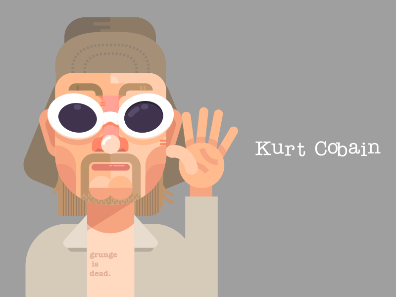 Kurt Cobain motion sketch visual