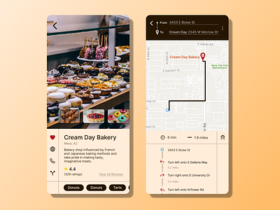 Location Tracker [Daily UI #020] bakery beautifulapp branding cleandesign dailyui day20 design figma googlemaps illustrator location locationtracker mapping mobileapp productdesign ui userexperience ux uxdesign uxui