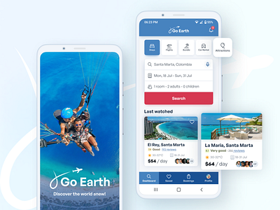 Go Earth Travel Vacation App UI/UX Design Case Study WCAG accessibility app app design design travel ui uiux ux vaca wcag