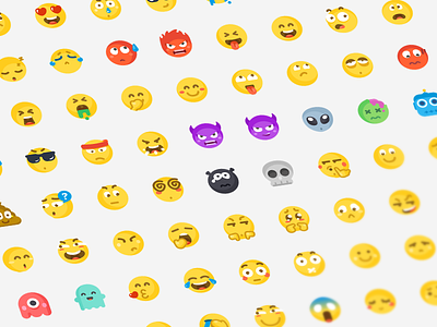 New emoji app cute emoji expression ui yellow