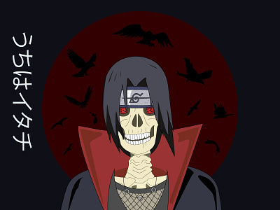 Itachi 3d animation graphic design ui