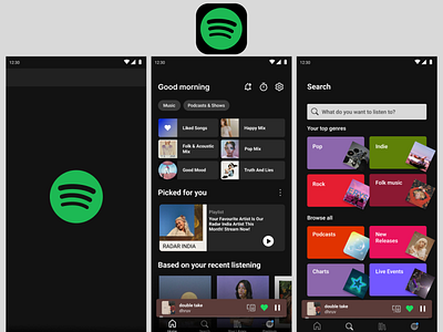 SPOTIFY APP CLONE app clone ui