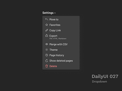 Dailyui 027 - Dropdown