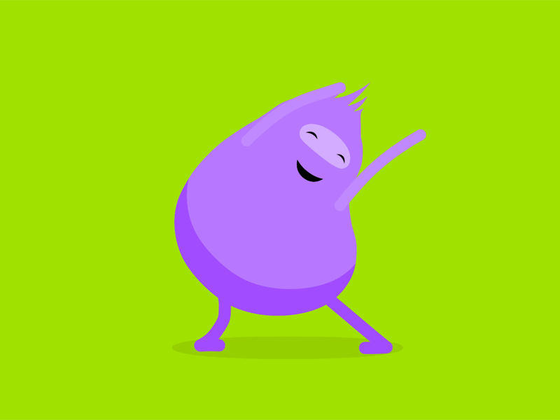 Dancing Violet - AZZL 2d azzl character dance fun funny game ios joke purple violet