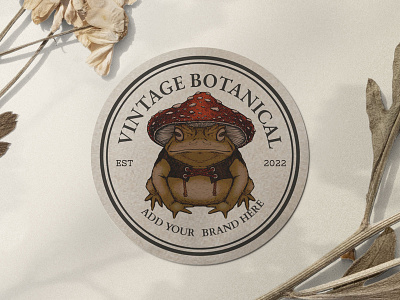 MIRACLE FOREST - patterns & motifs botanical branding design drawing fly agaric froag graphic design hand drawn illustration logo magical mushrooms pagan retro sticker toad toadstool vintage wicca witchcraft