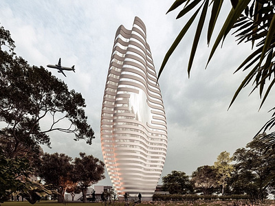 Render of a Parametric Skyscraper