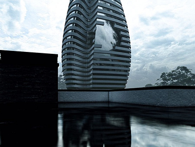 Render of a Parametric Skyscraper 3d animation architecture architecture visualization design illustration logo modelling motion graphics rendering