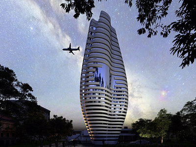 Render of a Parametric Skyscraper