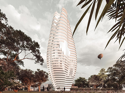 Render of a Parametric Skyscraper