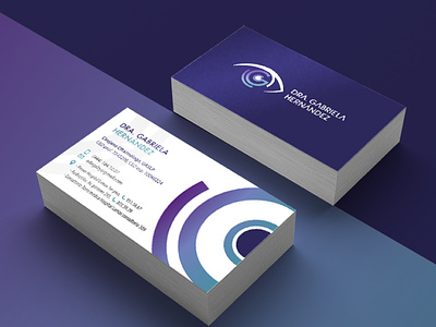 DRA. GABRIELA HDZ, Oftalmología branding businesscard corporate identity desing flat illustrator logo medic medicine minimal vector