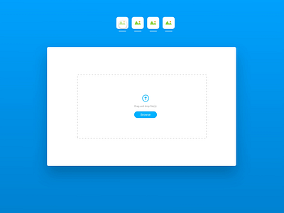 Daily UI - Drag and Drop Interaction animation browse cloud daily ui drag and drop file upload inspiration interaction progressbar select