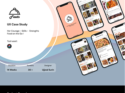 UX Case Study - Food Delivery (FEATS) android case study design ios ui ux