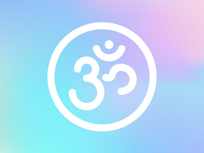 Om Icon hindu holographic icon icon design illustration india indian om yoga