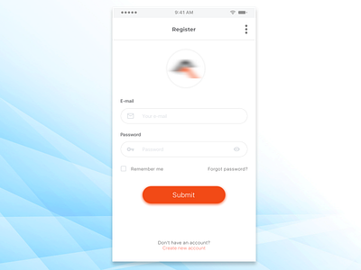 Login ui sketch ui