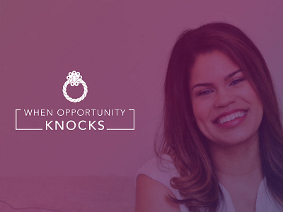 WOK (When Opportunity Knocks) design logo