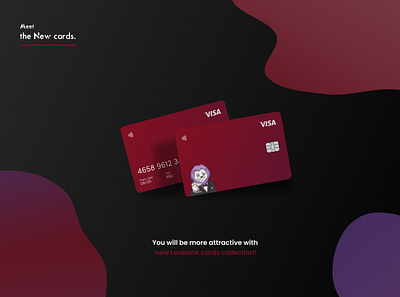 New card design for Leobank branding design graphic design illustration ui ux