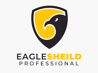Eagle sheild logo design graphic design illustration logo