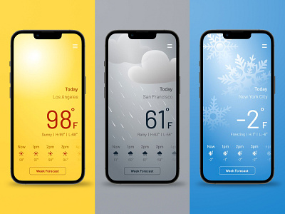 Weather App - Concept UI Design ui ui challenge ui design ux design weather weather app