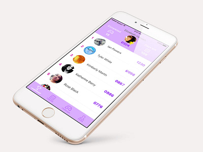 Leaderboard challenge dailyui iphone leaderboard ui