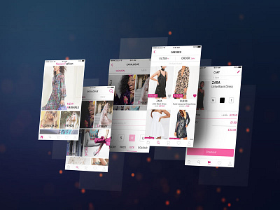 Ecommerce App app concept ecommerce fashion interface iphone minimal mobile shop