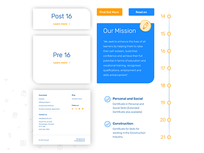 Educ8 - Atomic Components atomic design branding and identity bright colors clean components design icon iconography illustrator sketch ui user interface ux web webdesign