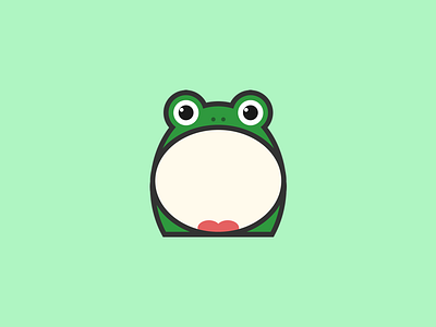 Frog design icon illustration logo