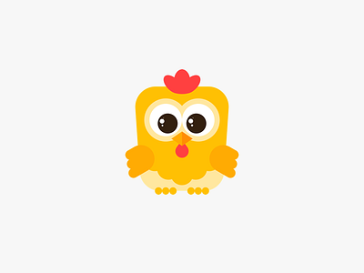 Chicken animation design illustration logo