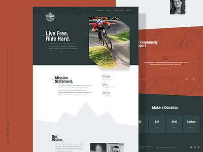 Rocklin Bike Coalition Website bicycle bike homepage marketing nonprofit npo web web design website
