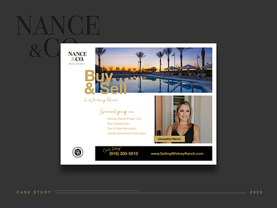 Nance&Co. Flyer branding classy collateral flyer marketing marketing assets modern print real estate realtor