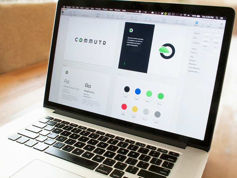 Commutr Brand Concept brand logo commutr guideline font web commute app style style guide