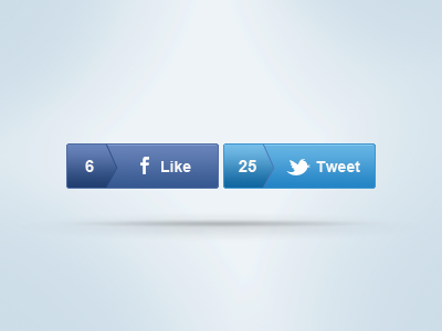 Social Buttons button buttons facebook facebook button like like button social tweet tweet button twitter twitter button ui user interface ux web