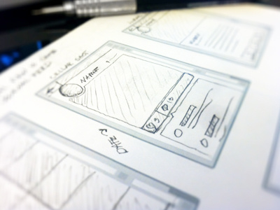 Pencil + Paper = Mobile Wireframes app frame icons mobile mobile app paper pen pencil planes planning plans profile sketch sketches sketching wire wireframe wireframes