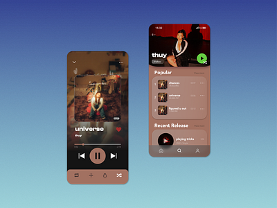 Music Player 009 dailyuichallenge design musicplayer thuy ui