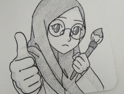 Thumbs up 👍 drawing illustration pencil drawing