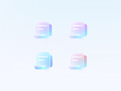 concept Transparent blue concept icon