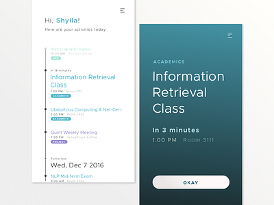 Timetable - Activities Reminder Apps alarm apps reminder timetable ui ui design ux