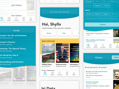 The Moving Library Mobile Application books mobile ui ux
