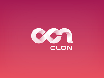 Clon Media Tech brand clon font logo