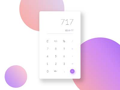 Daily UI #004 - Calculator