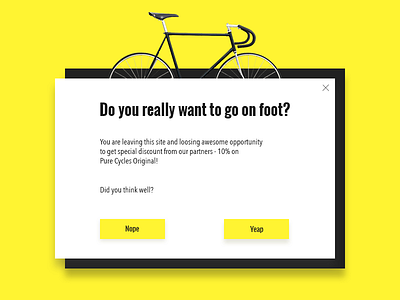 Daily Ui #016 - Pop-Up 016 daily ui fixie pop up design ui design