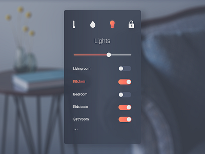 Daily Ui  #021 - Home Monitoring Dashboard