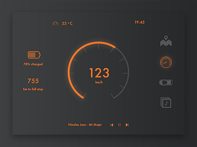 Daily UI #034 - Car Interface