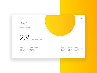 Daily UI #037 - Weather