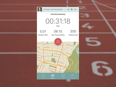 Daily UI #041 - Workout Tracker 041 daily ui fitness tracker ui design workout tracker
