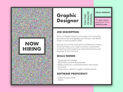 Daily UI #050 - Job Listing daily ui day 050 glitch graphic design job listing job offer ui design web design